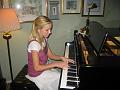 Kirsten at her piano recitle